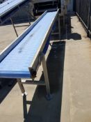 S/S Straight Section of Intralox Incline Conveyor, Hydraulically Operated, Mounted on S/S Legs