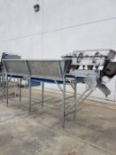Accumulation Surge Metering Hopper, with Key S/S Feeder Shaker, Mounted on S/S Legs