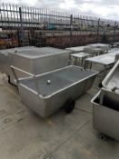 Lot of Assorted S/S & Tin Portable Carts, Assorted Sizes