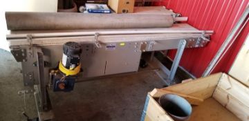 Nercon S/S Conveyor, 92”L x 18”W x 32”H, with Drive, Intralox Belt ***REMOVAL DELAYED UNTIL 8/1/2019