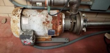 Ampco 15hp 1760rpm Liquid Ring Centrifugal Pump, Model ASP225-2525-25, S/N CC-63770-1-1, with 2” x