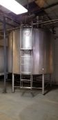 Chester Jensen Approx. 2,000 Gallon DT CB Insulated S/S Tank, S/N 1026, with Top Mounted Hinged Lid,
