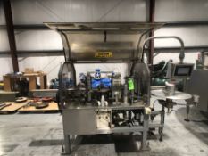 Trine Roll Fed Inline Labeler, Model 4500, S/N 066 45080, Currently Set-Up with 8 Oz Tooling,