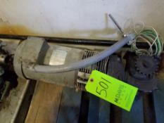 Electric motor with gear box; 1/3HP; 230/460V (Located in Dixon, Illinois) (Rigging and Handling