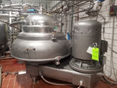 Westfalia quark separator ; SIH10007; 3500 L/H (Located in Dixon, Illinois) (Rigging and Handling