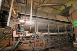 Hughes 24 ft L x 6 ft W S/S Blancher, Model 04-10016, SN 91-12116-01, Steam Heated, US 7.5 hp / 22