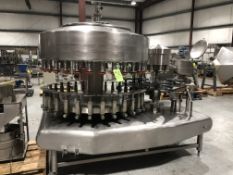Federal 32 Valve S/S Rotary Gravity  Filler, SN 1152A328RA636, with 8 Rotary Head Snap Capper, Set