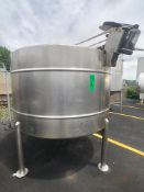Approx. 1,000 Gallon S/S Mixing Tank, Equipped with Top-Mount Prop Agitation (Rigging and Handling