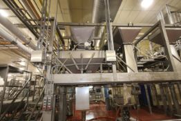 Key S/S Feed Hopper 5 ft W x 5 ft W x 40