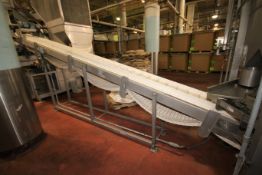Key Aprox. 20 ft L Inclined S/S Conveyor System with 12