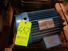 Electric motor; 7.5HP; 230/460V; 1745 RPM (Located in Dixon, Illinois)(Rigging and Handling Fee: $