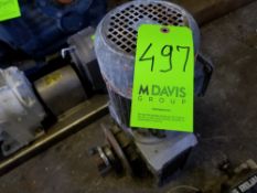 Electric motor with gear box; 1.5 HP; 230/460V (Located in Dixon, Illinois)(Rigging and Handling