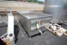 S/S Pitched Bottom Trough, Internal Dims.: Aprox. 8' L x 4' W x 30