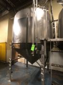 J.H. Lock 1,488 Gallon Fermenter, S/N 87942-3, Jacket MAWP 14.5 PSI, Test