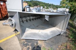 S/S Auger Hopper, Hopper Internal Dims.: Aprox. 84