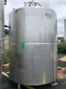 DCI 1,500 Gallon S/S Processor, S/N C99-F-5450, Top-Mount Side and Bottom Sweep Agitation, Side Wall