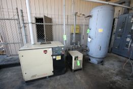 Ingersoll Rand Air Compressor, M/N SSRUP6-25-125, S/N PY1926U09175, 3849 RPM, 40 PSIG, with