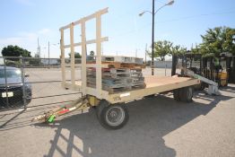 NMC Flat Bed Trailer, Trailer Deck Dims.: Aprox. 198