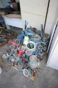Pallet of Stainless Hydraulic Butterfly Valves, Aprox. 3