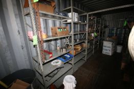 6-Shelving Units with Contents, Includes PD Pump Propeller, Actuated Ball Valves, Threaded S/S