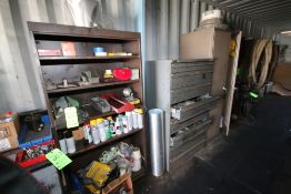 Double Door Aluminum Storage Cabinet, with 7-Drawer Hardware Cabinet, with 5-Shelf Unit, with