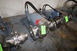 Tri-Clover Positive Displacement Pump, M/N PR300-6F-TC1-4-SL-S, S/N W749, with 6