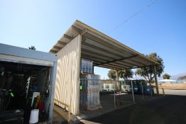 Outdoor Mezzanine, Includes Chain Link Fence and Aluminum Back Wall, Overall Dimenions: Aprox. 42' L
