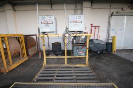 Ferro 1500 Forklift Battery Chargers, M/N DFR18HR250, with Stand & Battery Stations, with Power