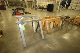 Lot of Assorted Material Horses, 2-Aluminum Horses, and 6-Wooden Horses