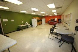 Contents of Break Room, Includes (2) Double Door Refrigerators, (3) White Boards, (4) Round