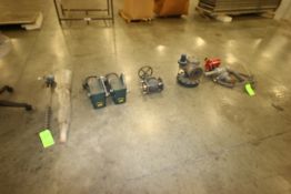 Lot of Assorted Motors, (1) S/S Auger, (1) Mild Steel Butterfly Valve, and (1) Other Meter, As