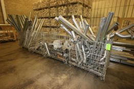 (4) Portable Cages with Misc. Duct Work & Piping Related to Hirsch Gruppe Aging Silo System, Cage