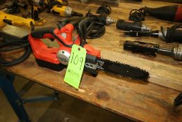 Black & Decker Portable Electric Chain Saw, Type 1, 118 Volts, with Battery