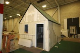 Stryofoam Panel House, with Pitched Roof & Sleeping Loft, with Galvanized Iron Studs, Overall Dims.: