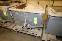 Meco 1/2 yd Portable Dumpster, 2,000 lb. Capacity, Mounted on Portable Frame, with Forklift Inserts