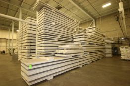 Aprox. (175) Stryofoam Panels, with Galvanized Iron Studs, Dims. of Panels Includes: Aprox. 9' L x