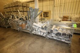 (4) Portable Cages with Misc. Duct Work & Piping Related to Hirsch Gruppe Aging Silo System, Cage