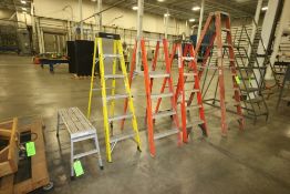Lot of Assorted Werner & Husky Ladders & Stepping Stools, Sizes Range from 20