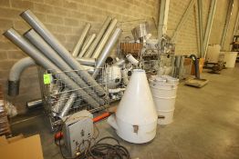 Large Assortment of Flo-Thru Duct Work and Fittings, Includes (7) Portable Cages