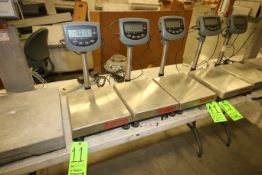 Ohaus S/S Digitial Platform Scales, M/N CD-11, with Digitial Read Outs, Platform Dims.: Aprox. 14