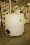 1,800 Gal. Plastic Vertical Vessel with Internal Funnel System, Overall Dims.: Aprox. 92