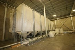 (16) HIRSCH GRUPPE AGING SILOS, WITH UPRIGHTS & CROSS BEAMS, INCLUDES CAT WALK & MAN LADDER