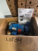 NEW Bell and Grossett 1/2 HP Centrifugal Pump, Model 3642, 1” x 1-1/4, 3450-2850 RPM, 115/208-