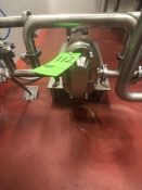 Waukesha Cherry Burrell 2-HP Positive Displacement Pump, Model 030U2, S/N 373908 05, Skid Mounted,