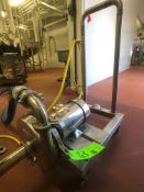 Waukesha Cherry Burrell 2-HP Centrifugal Pump, Model 2085LV, 1750 RPM, Mounted on S/S Skid on