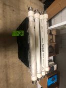 (4) NEW Pure Gard FPD200-HP Sanitary Transfer Hoses, 2” Clamp Type Connections