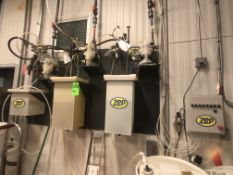 ZEP Caustic/Sanitizing Dosing System, (3) Diaphragm Pumps, Dosatron Pump, (4) CMP Plus Series