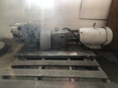 Waukesha Cherry Burrell 15-HP Positive Displacement Pump, Model 130UL, S/N 307091 02, 1760 RPM,