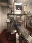 2014 Nova (Serac Group) 12-Pocket Rotary Drinkable Yogurt Filler, Model R 16 M 95 VERRE, S/N R 14 MO