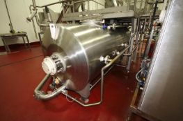 Jongia (JL) GSI Aprox. 1,000 Gal. S/S Horizontal Jacketed Slurry Tank (52